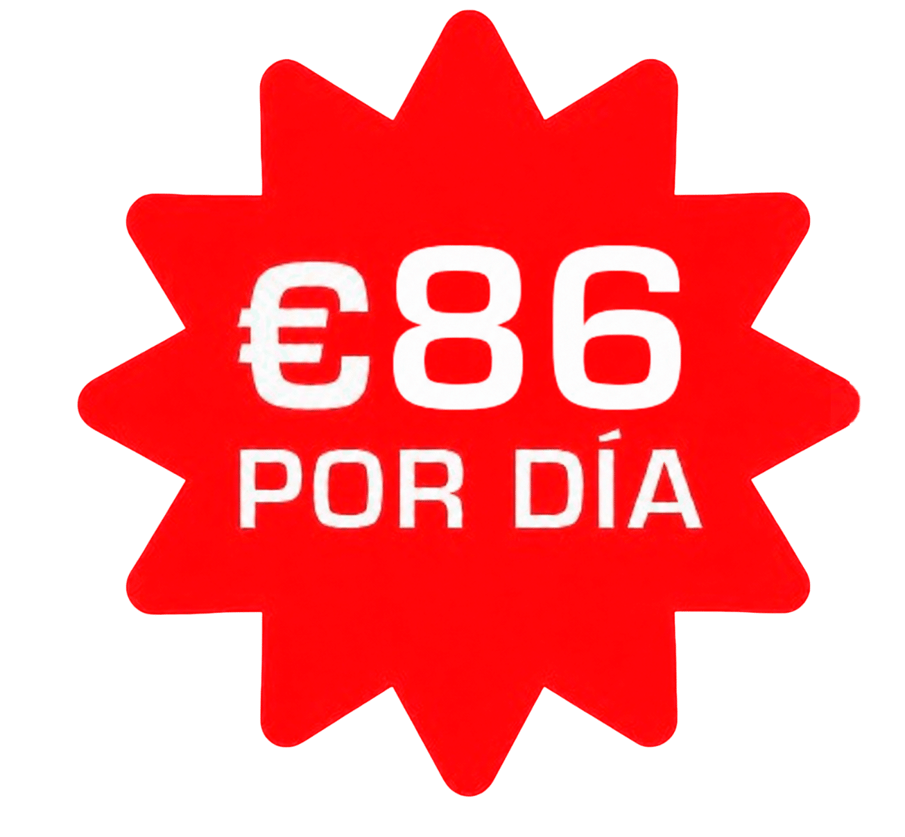 86 € por día