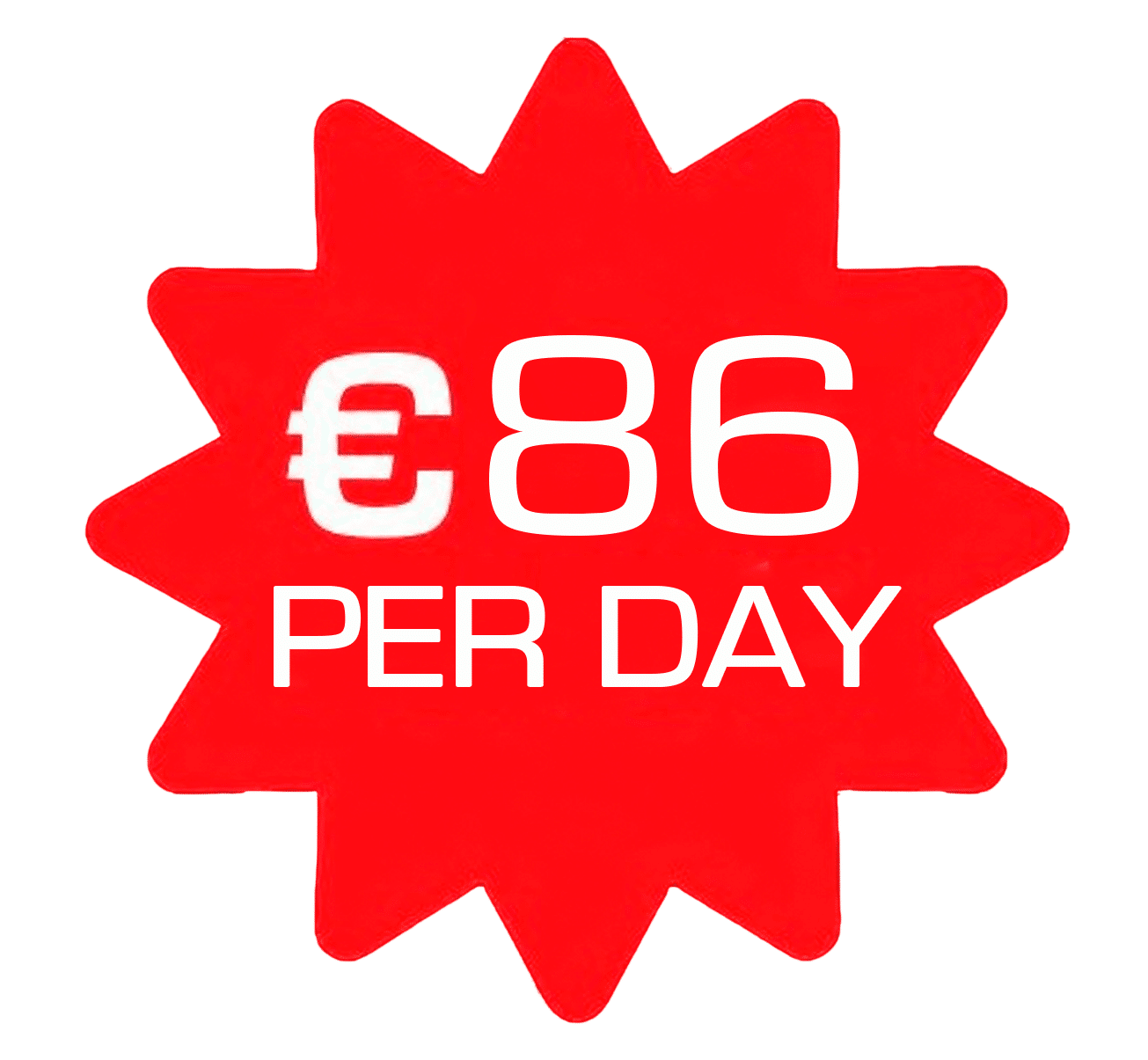 86 € per day